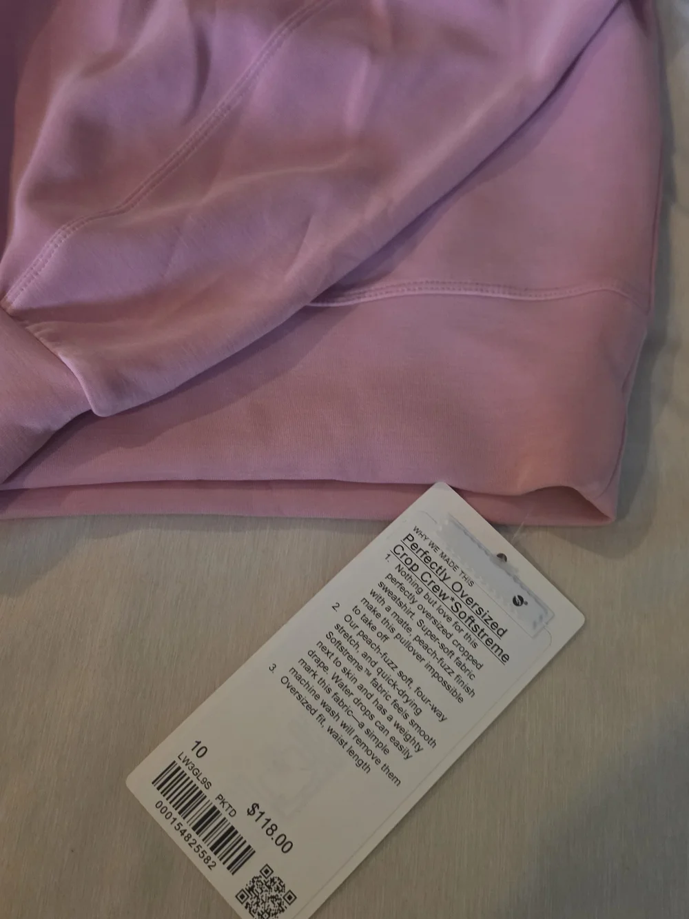 lululemon athletica pastel pink crewneck sweatshirt